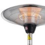 electriQ Mushroom Style Electric Table Top Heater - Rattan