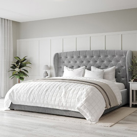 Grey Super King Beds