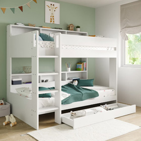 White Bunk Beds